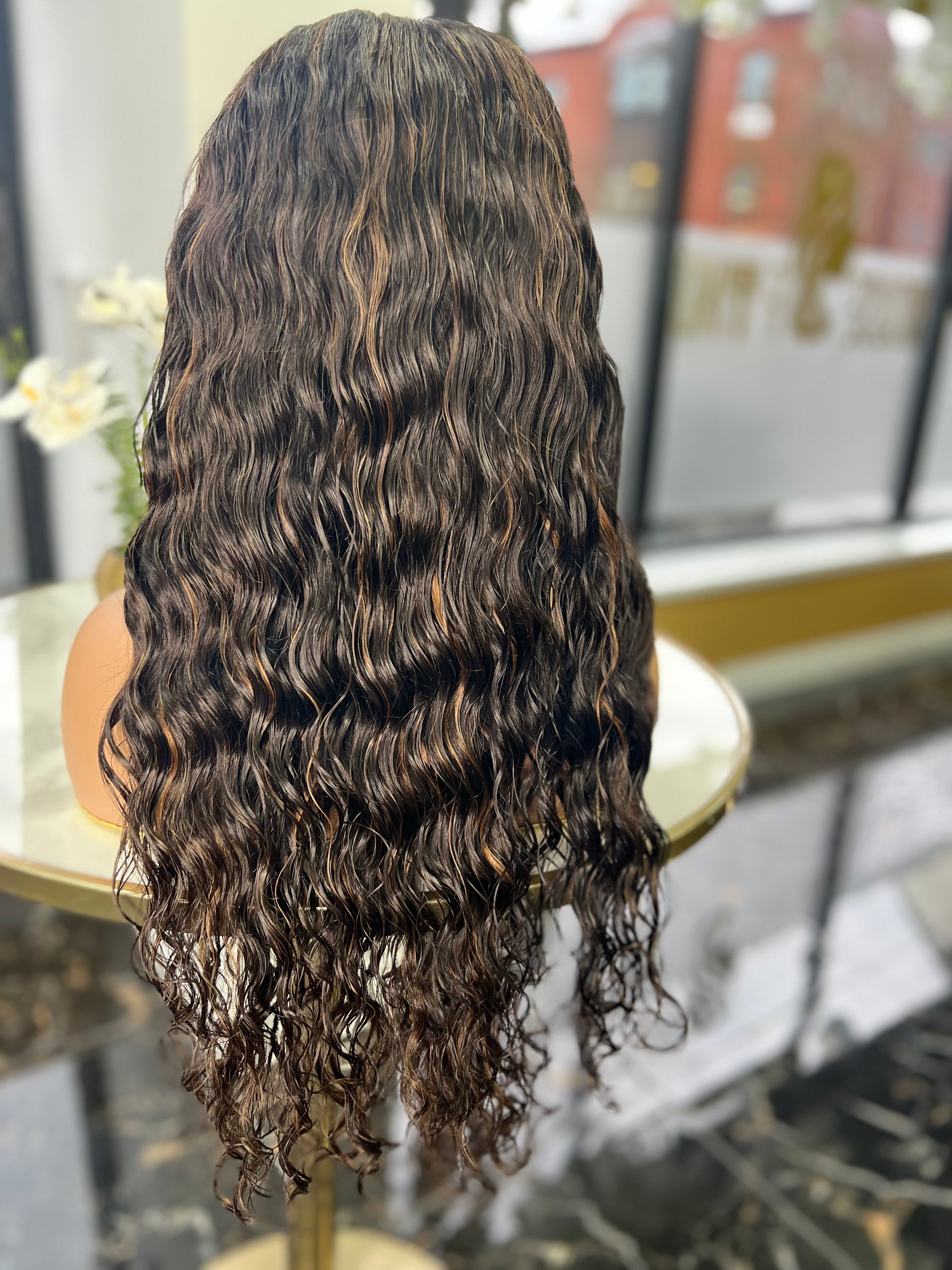 Aliyah 20" 5x5 Deep Curly Closure Wig  Custom Colour 300G