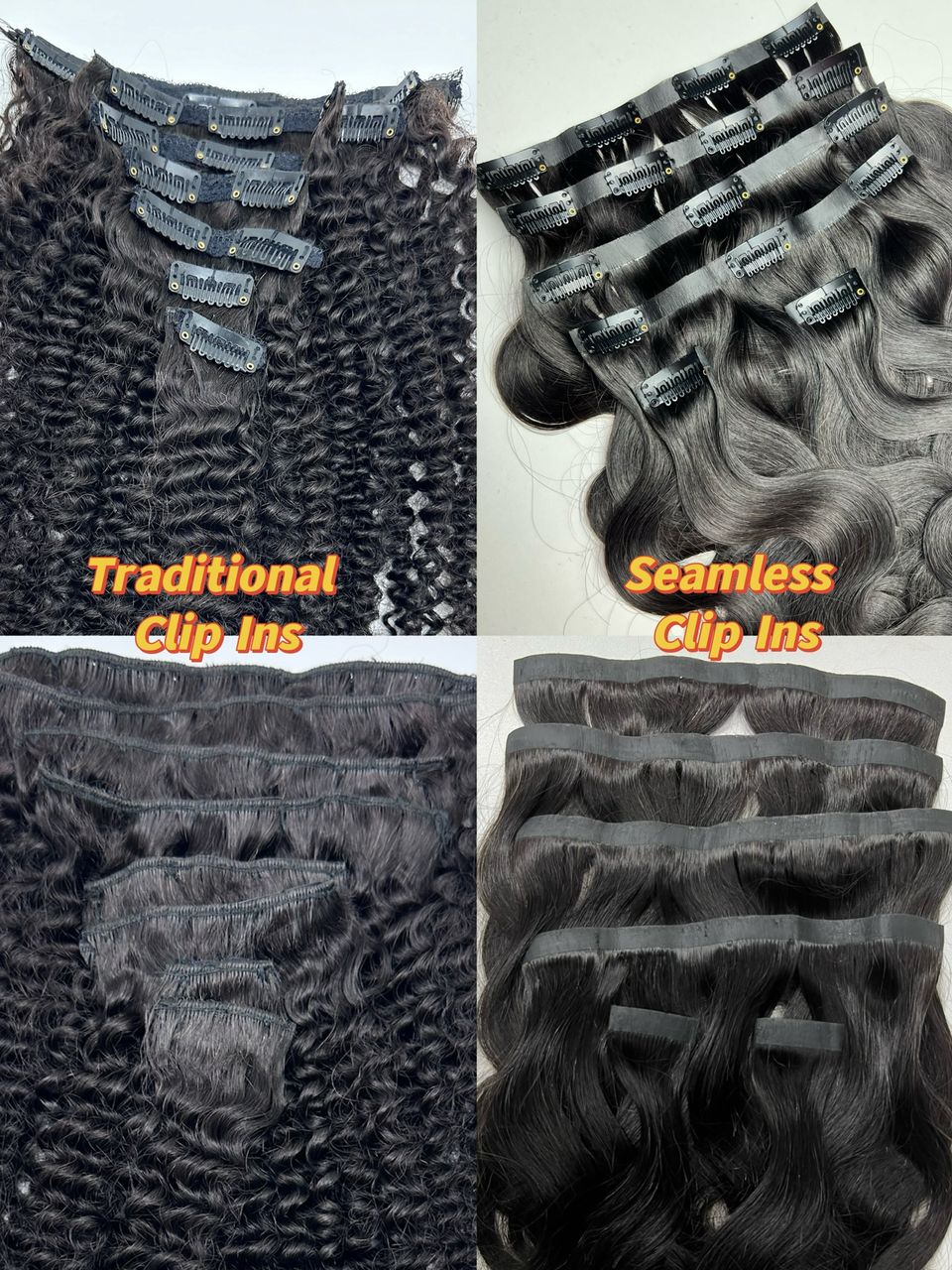 Seamless Raw Hair Clip-In 100g (Pre-Order Only)