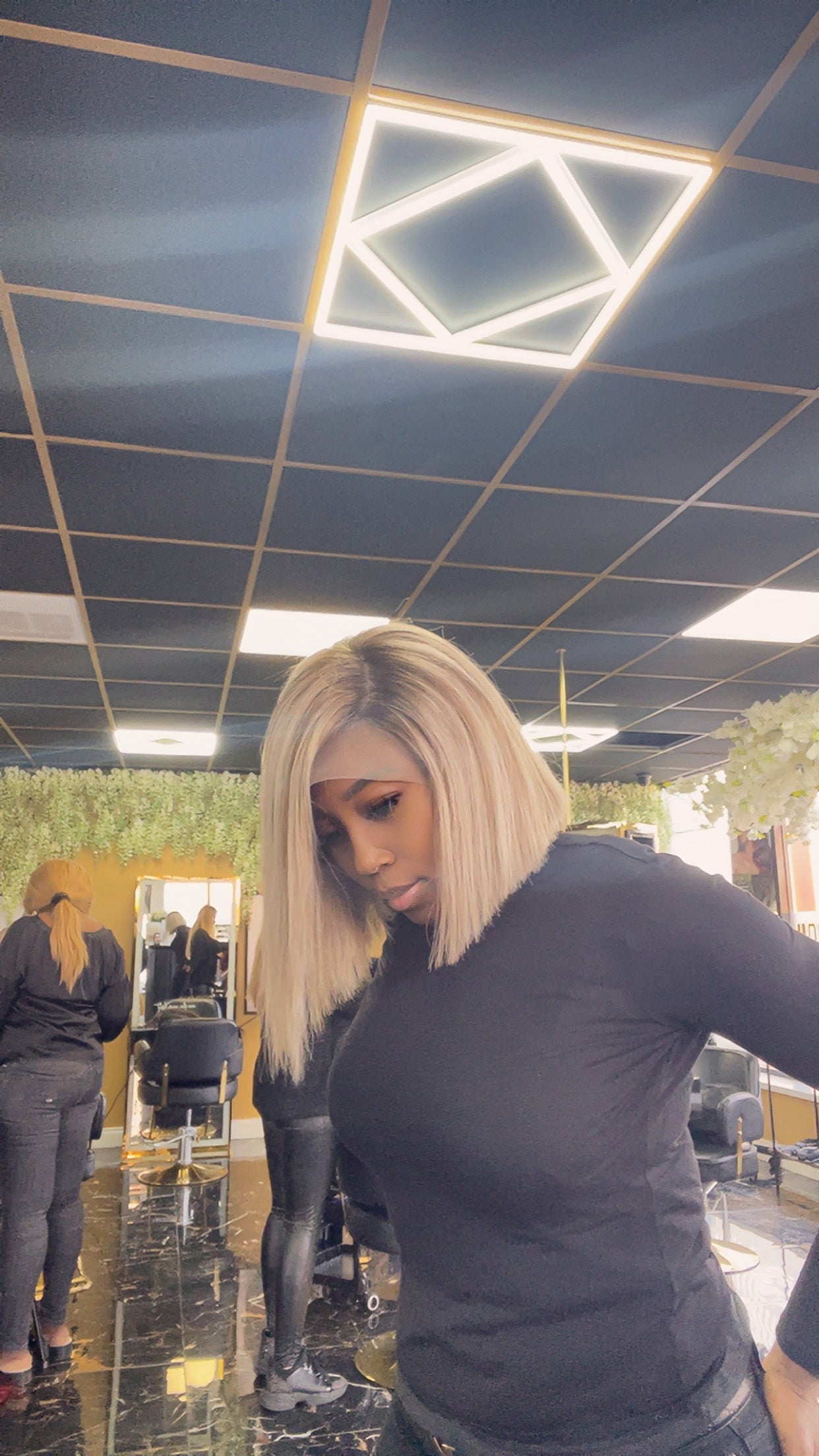 Marilyn (pre-order only) tapered bob cut  13x4 Transparent Lace Wigs