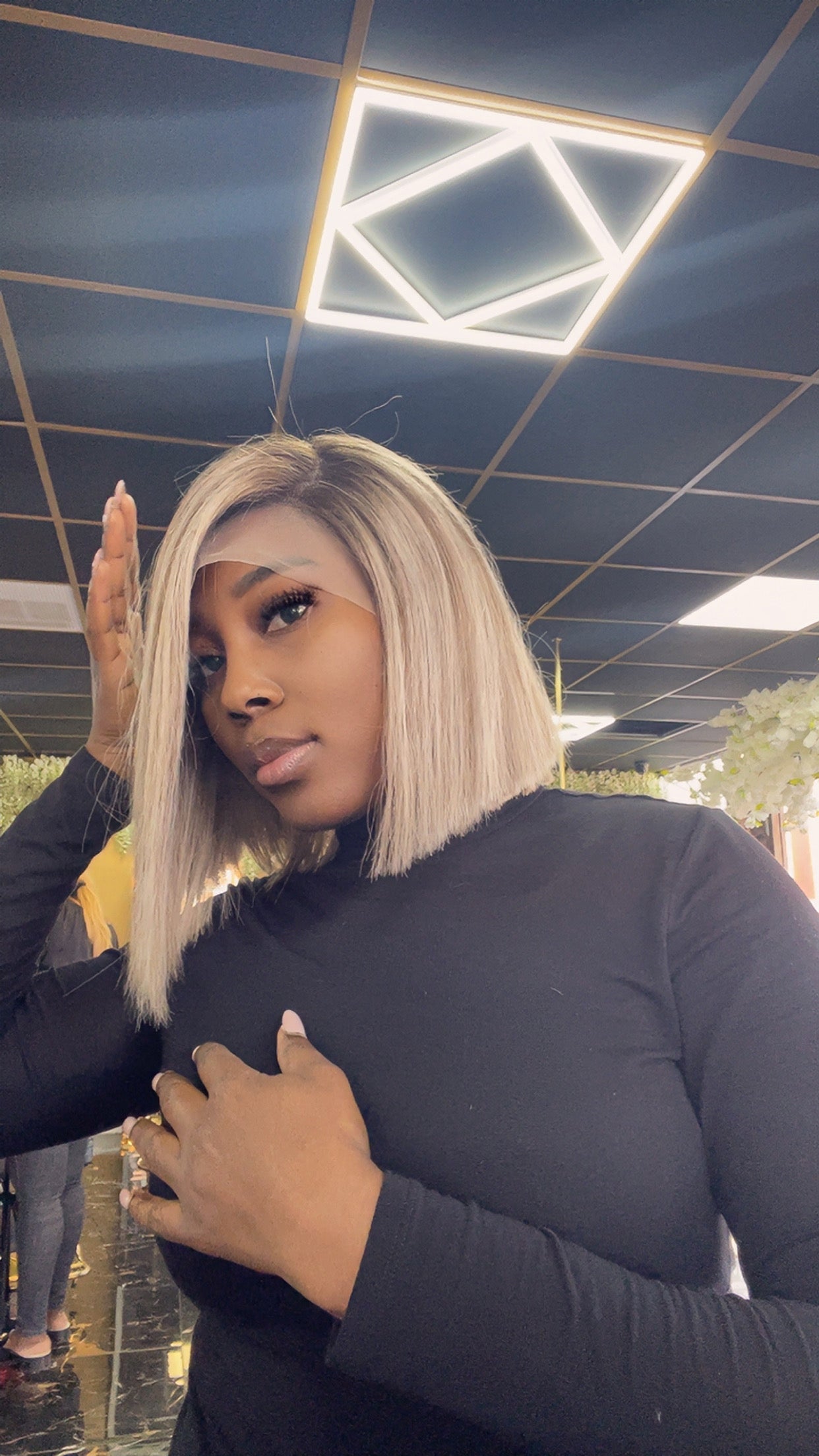 Marilyn (pre-order only) tapered bob cut  13x4 Transparent Lace Wigs