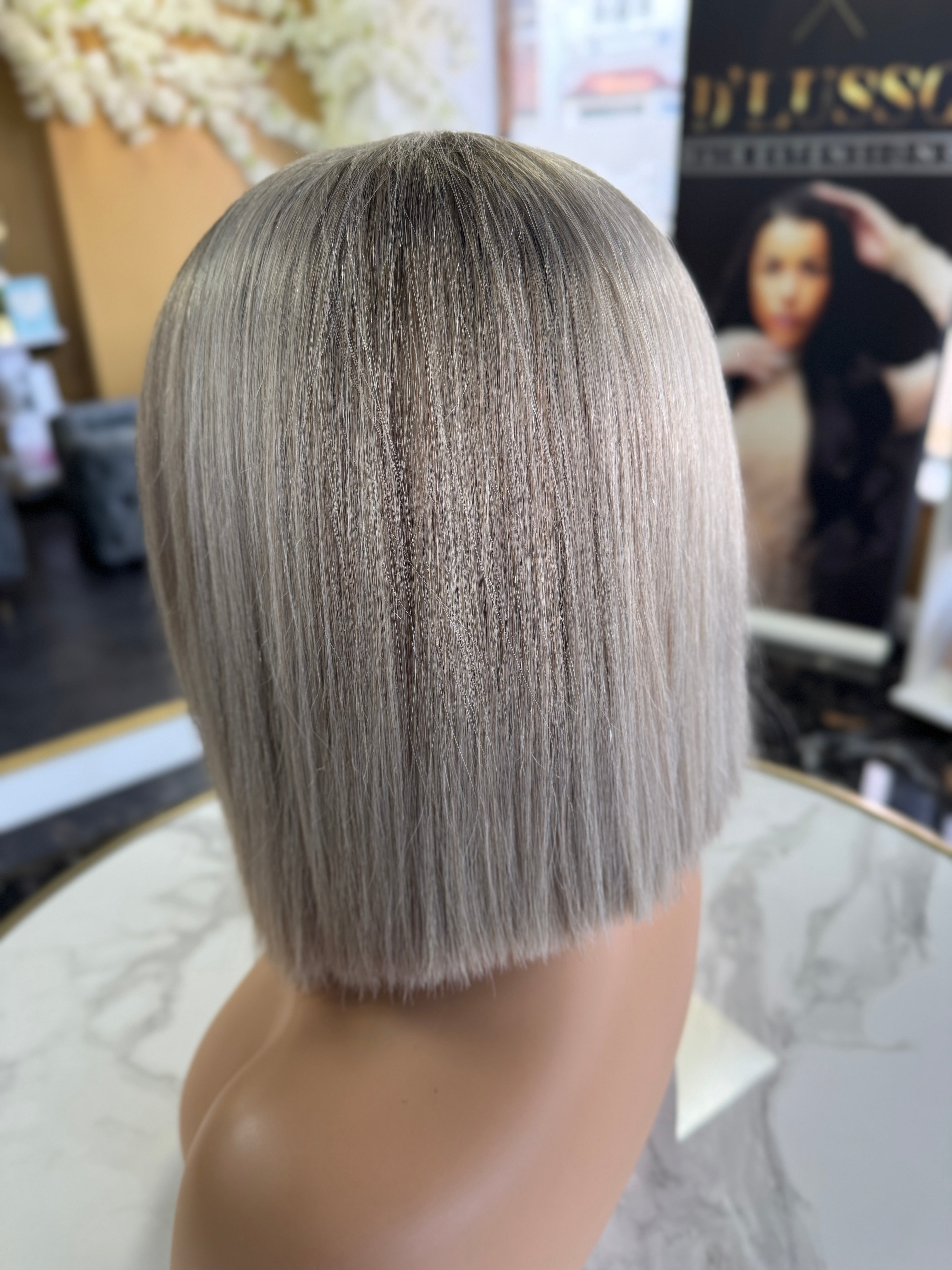 Marilyn (pre-order only) tapered bob cut  13x4 Transparent Lace Wigs