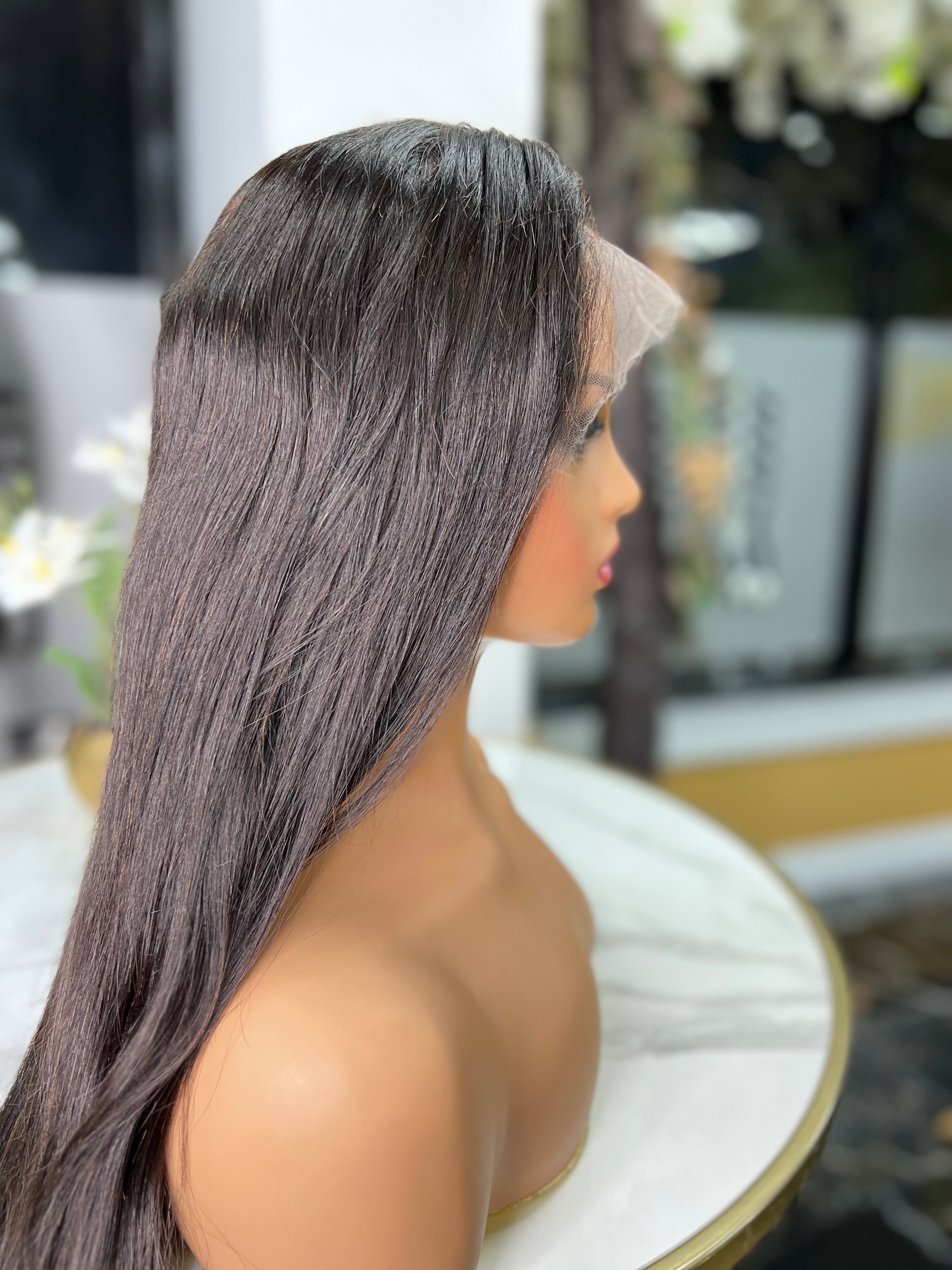Bella 12"-14" 13x4 Transparent Front Lace Straight wig