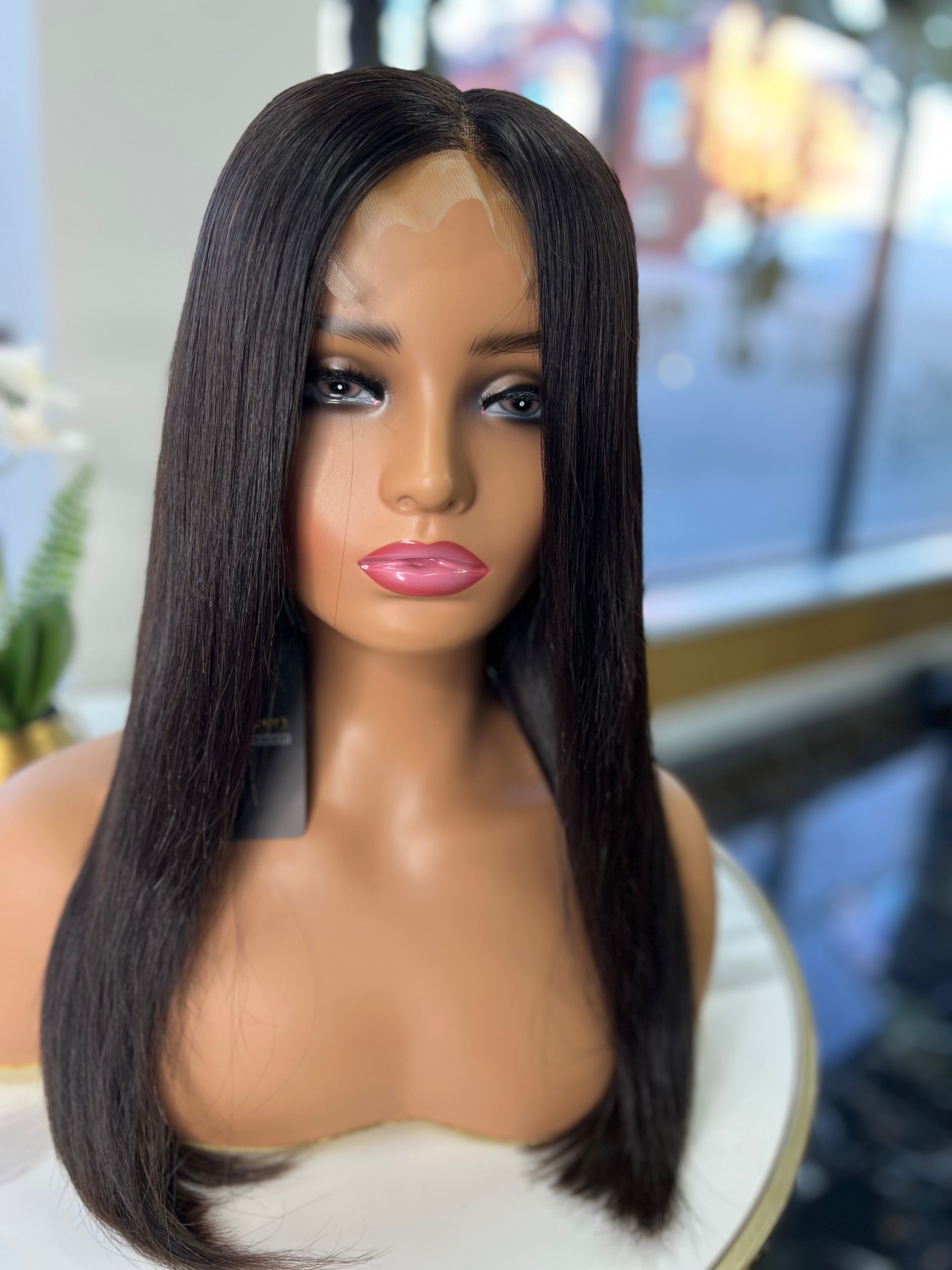 Naomi 16" Straight 5x5 Closure Wig