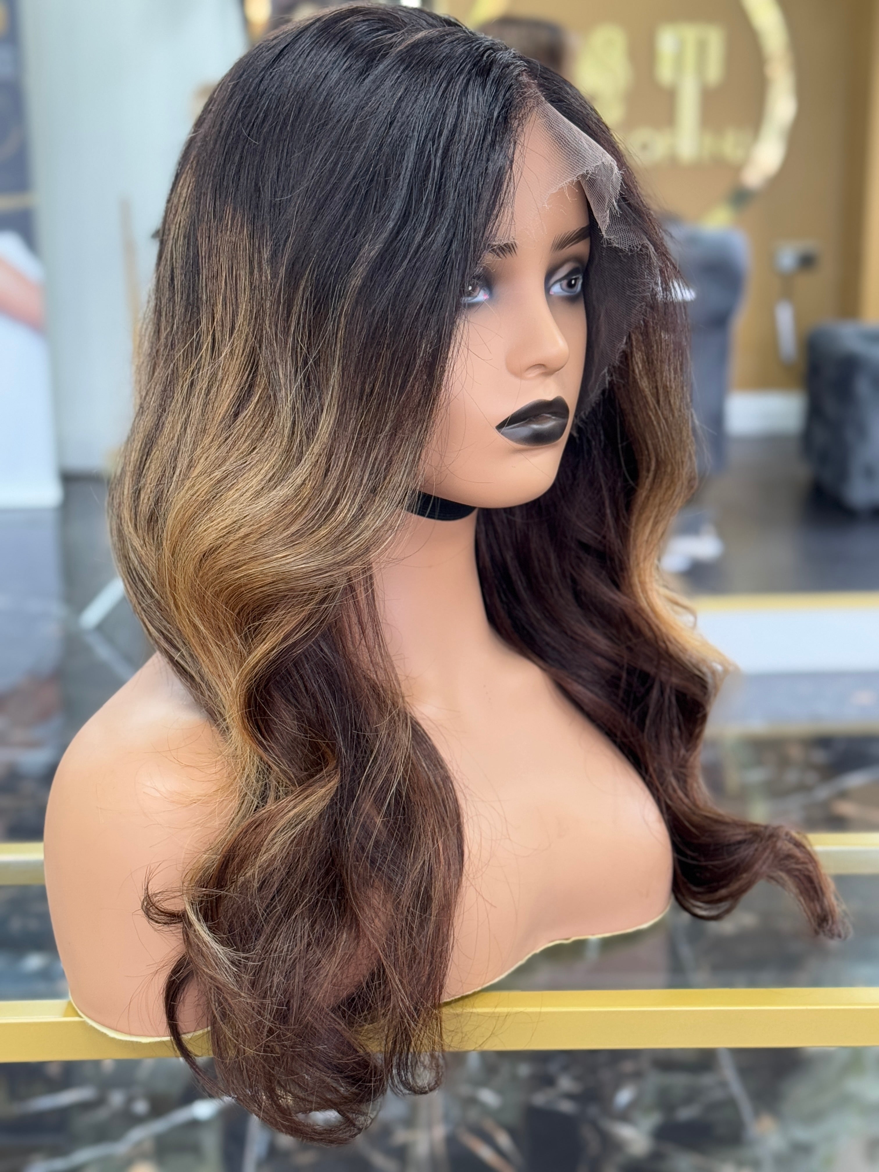 Chelsea 18" HD 13x4 Custom Colour Straight Wig