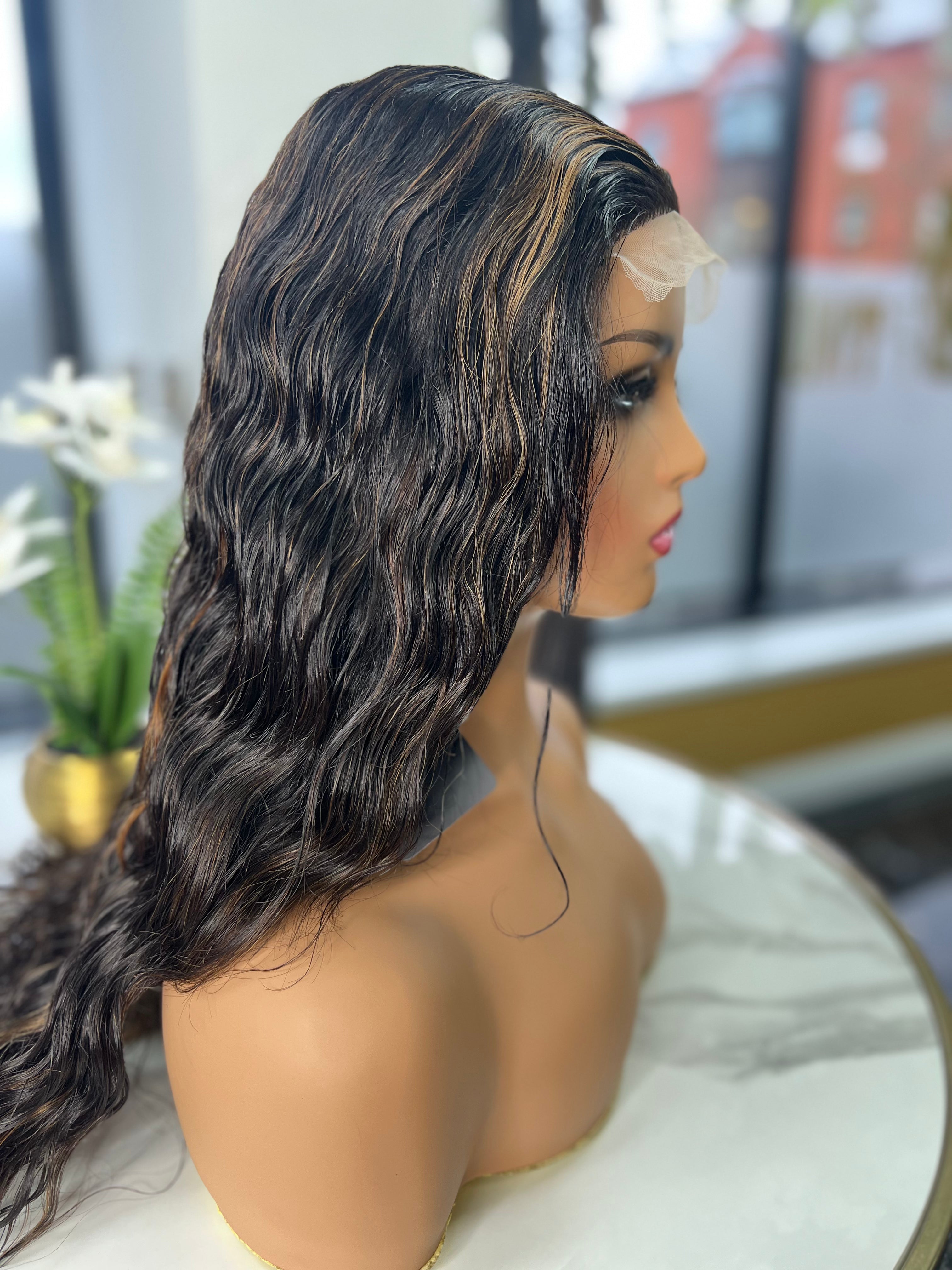 Aliyah 20" 5x5 Deep Curly Closure Wig  Custom Colour 300G