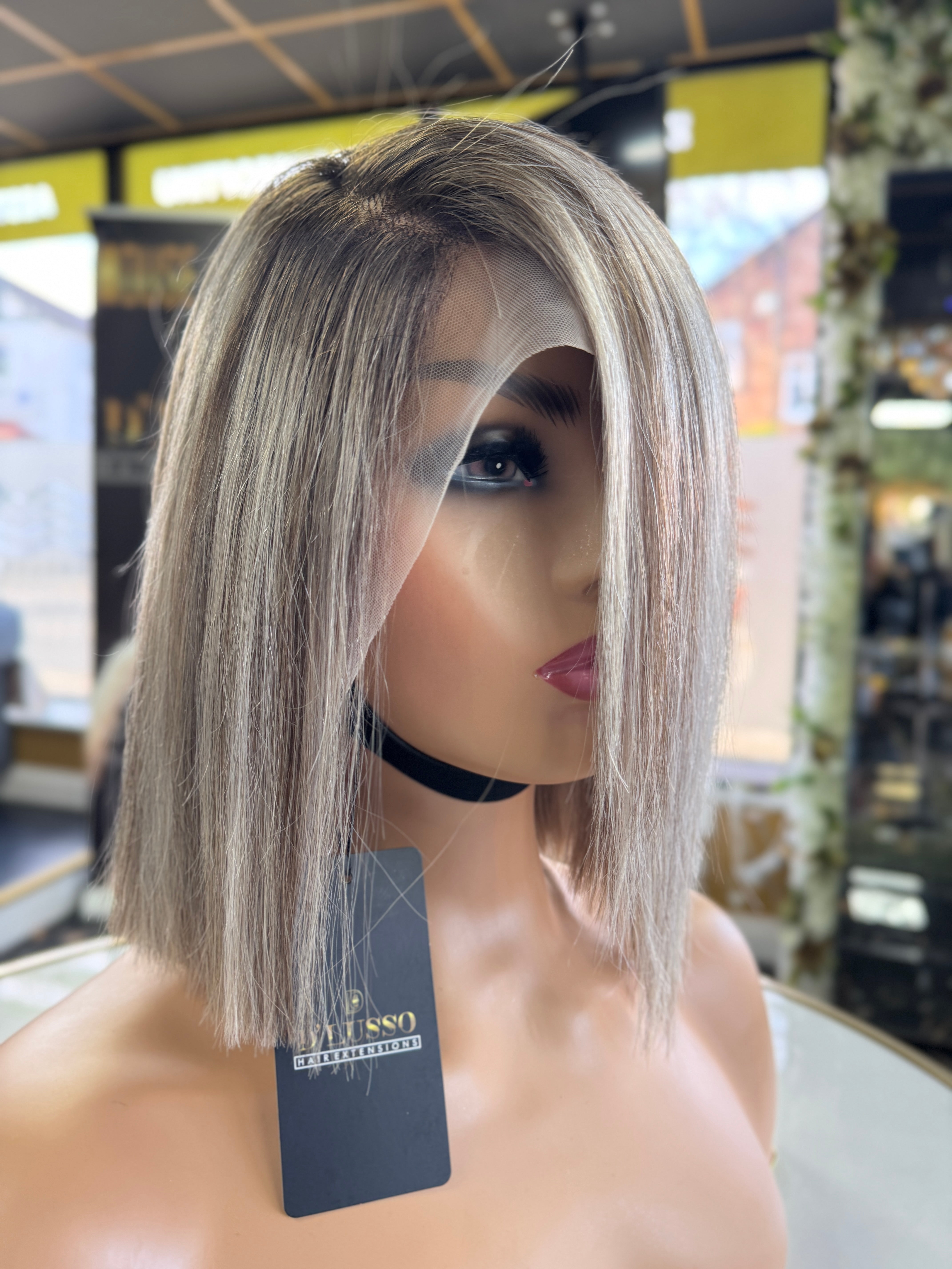 Marilyn (pre-order only) tapered bob cut  13x4 Transparent Lace Wigs