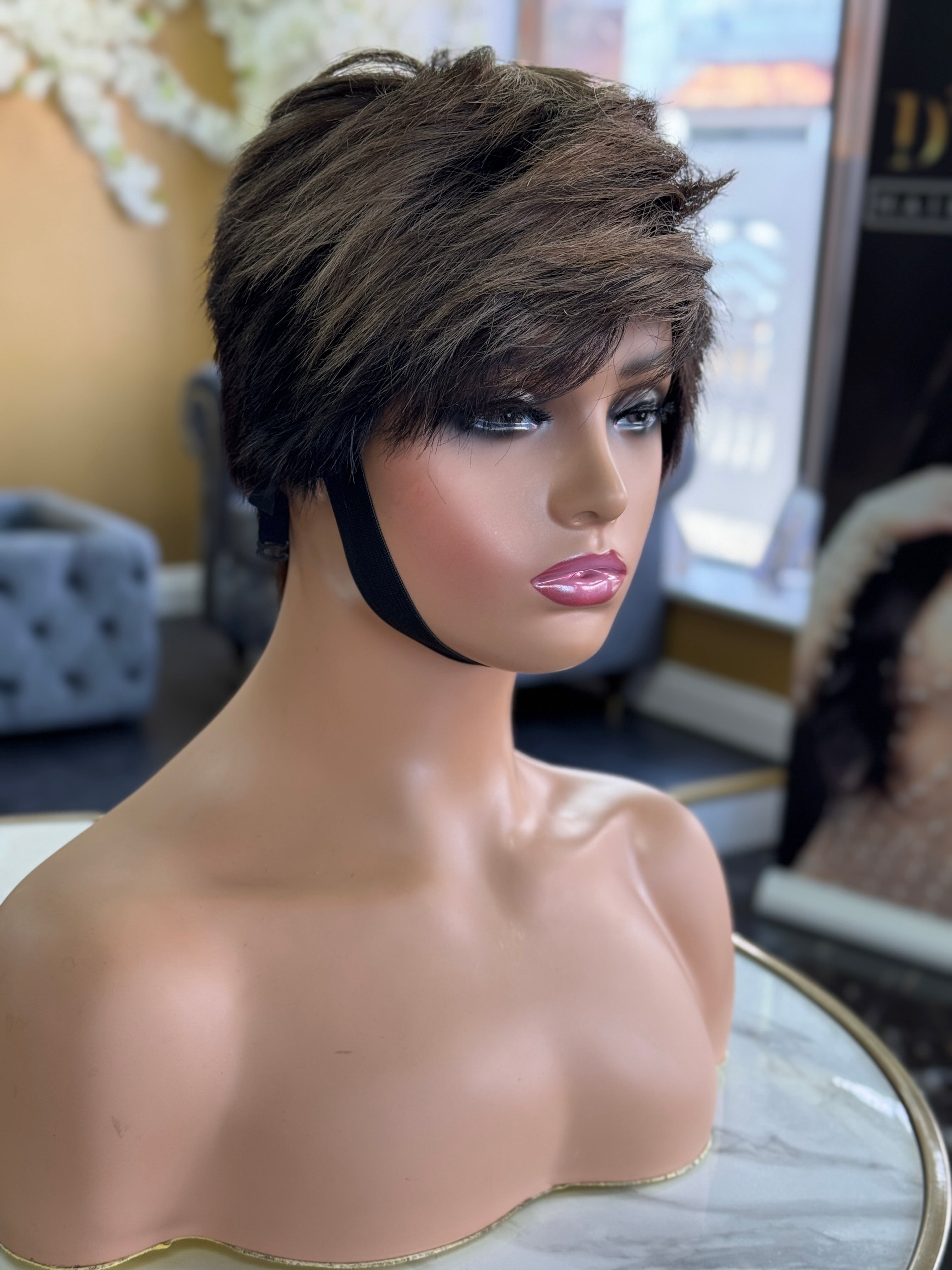 No Lace Pixie (PRE- ORDER ONLY) Custom Colour wig