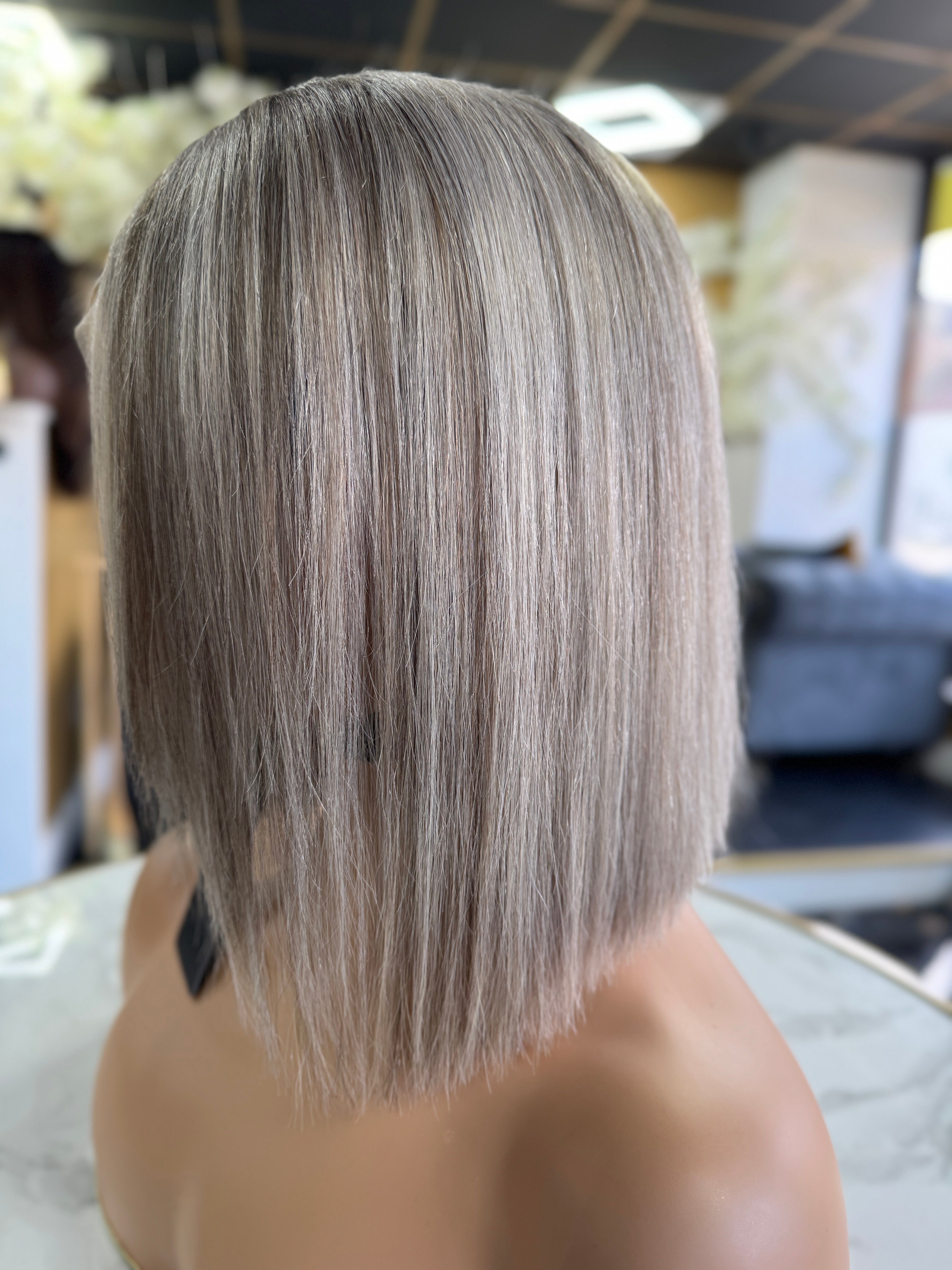 Marilyn (pre-order only) tapered bob cut  13x4 Transparent Lace Wigs