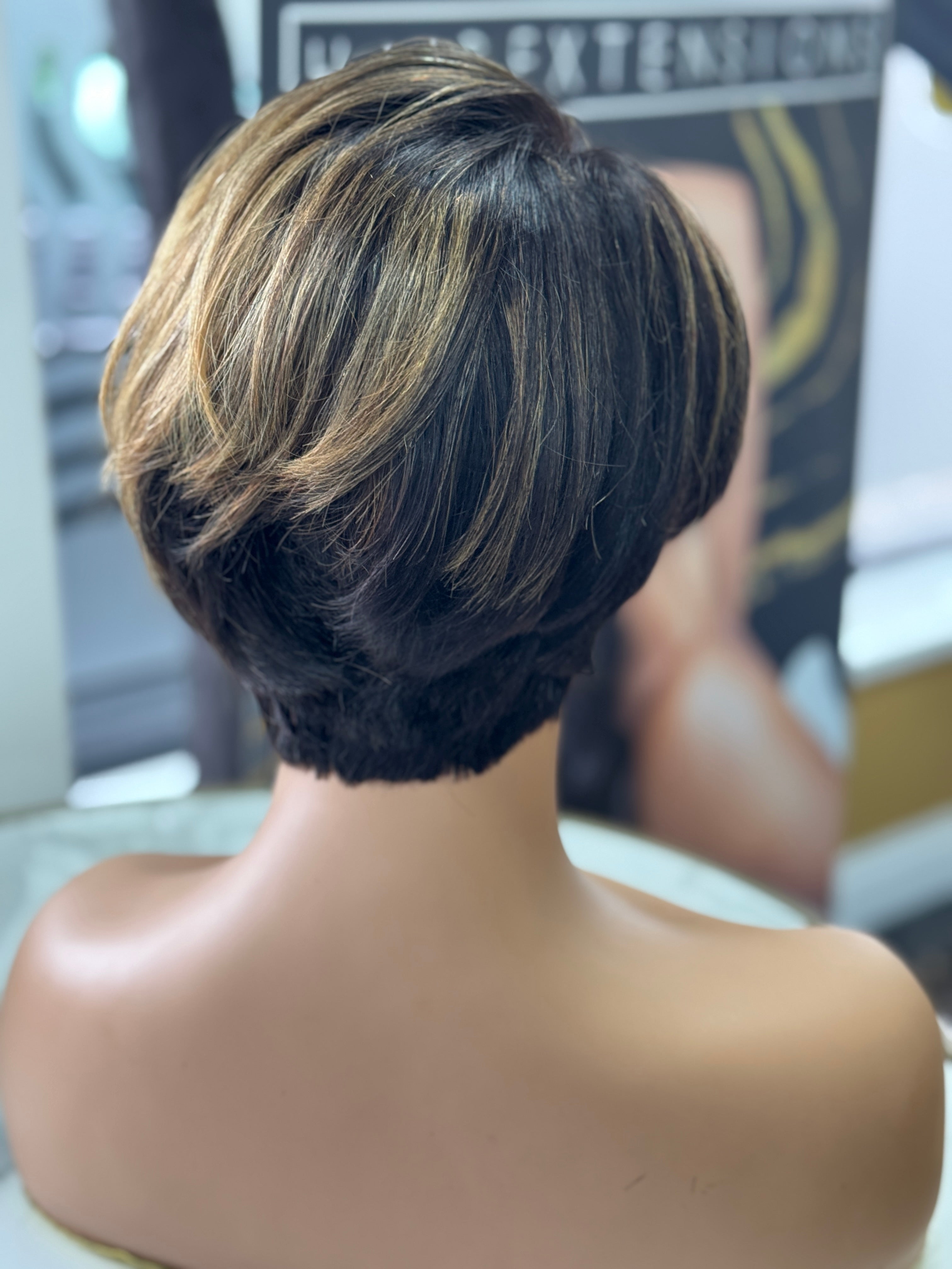 Tara Custom Colour &Cut Pixie 13x4 Straight Wig