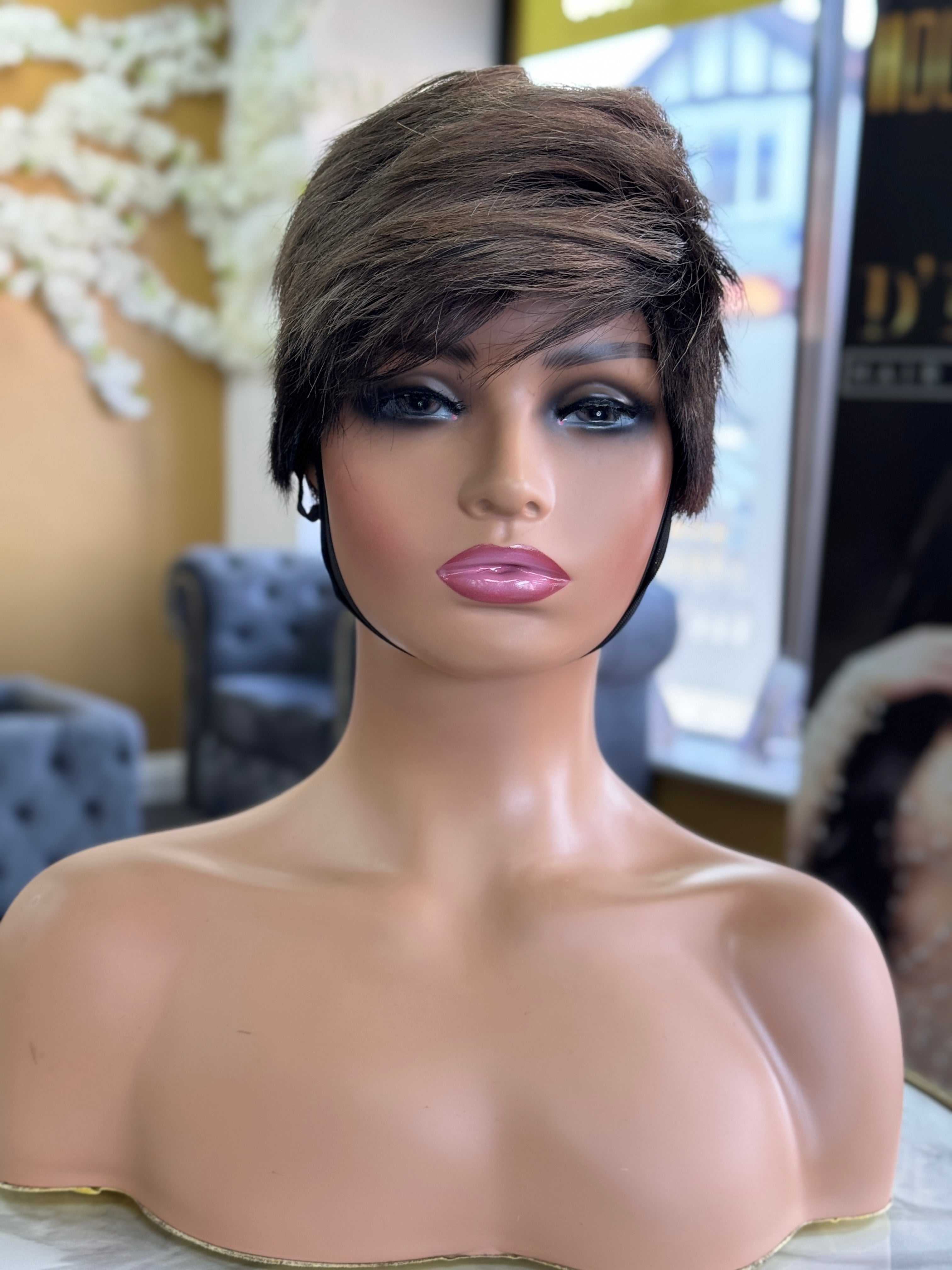 No Lace Pixie (PRE- ORDER ONLY) Custom Colour wig