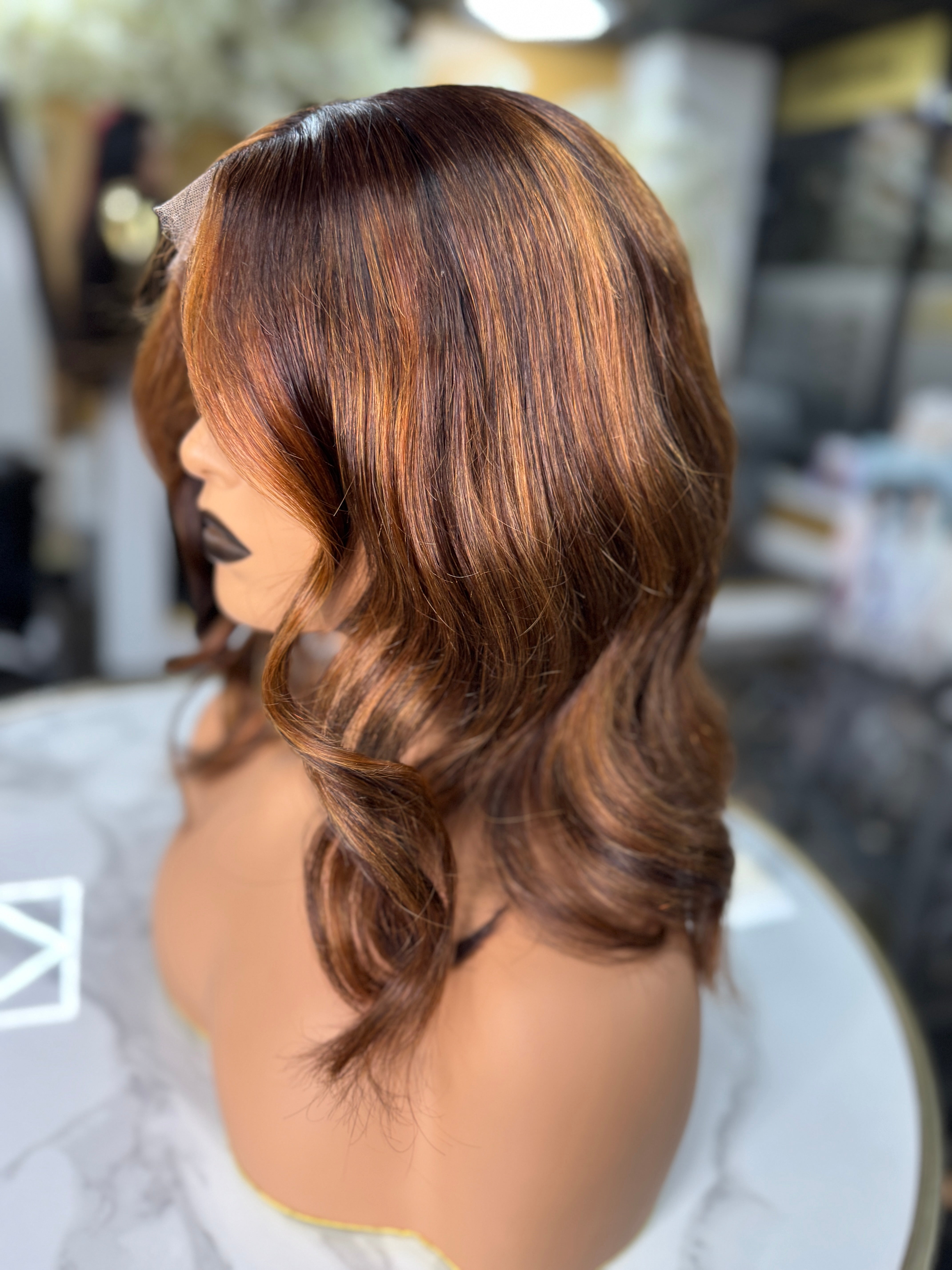 Naomi 14"(pre-order only) Custom Colour Straight 5x5 HD Closure Wig