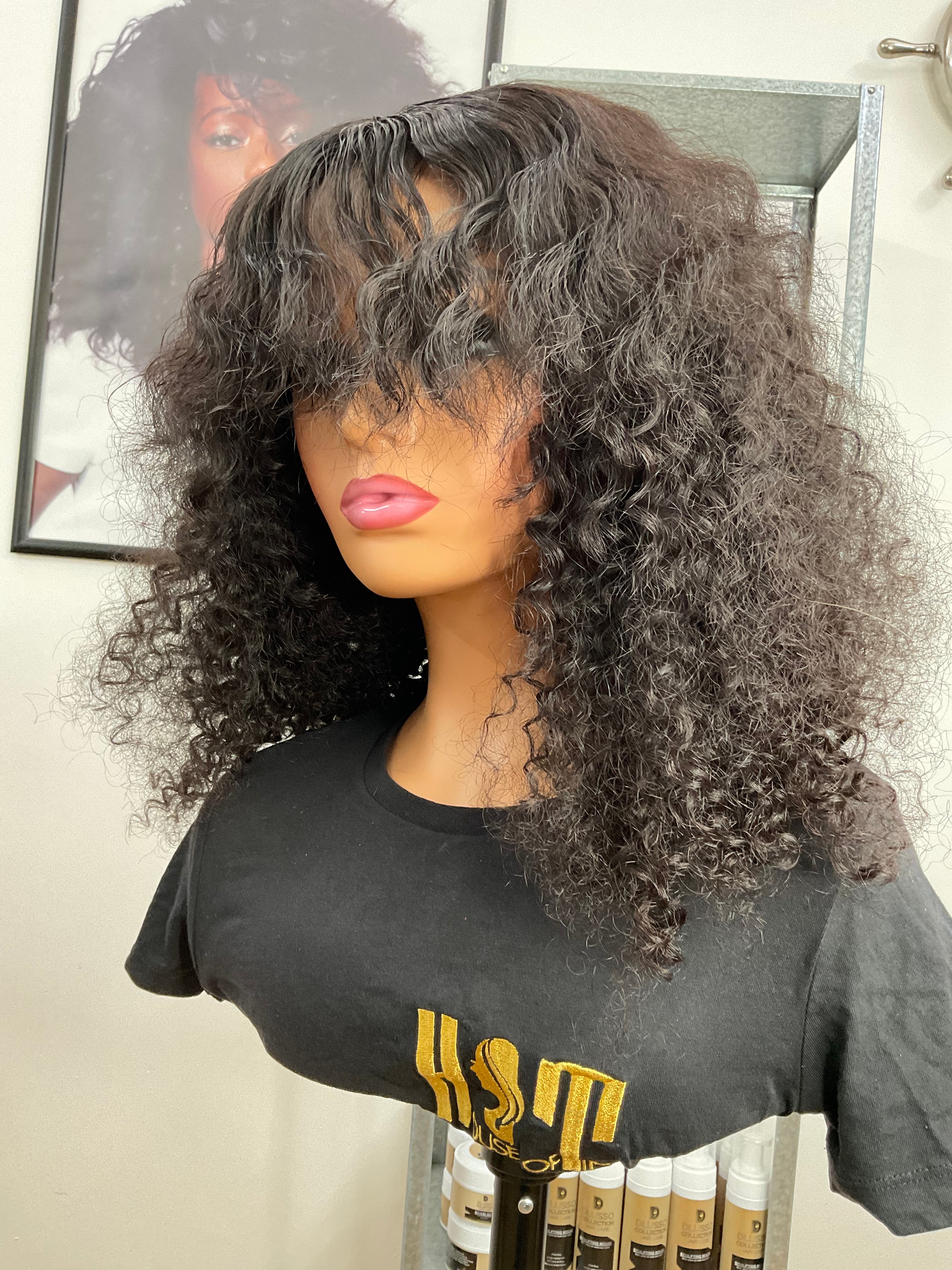 Queen 14-16" 5x5 FRINGE CLOSURE WIG
