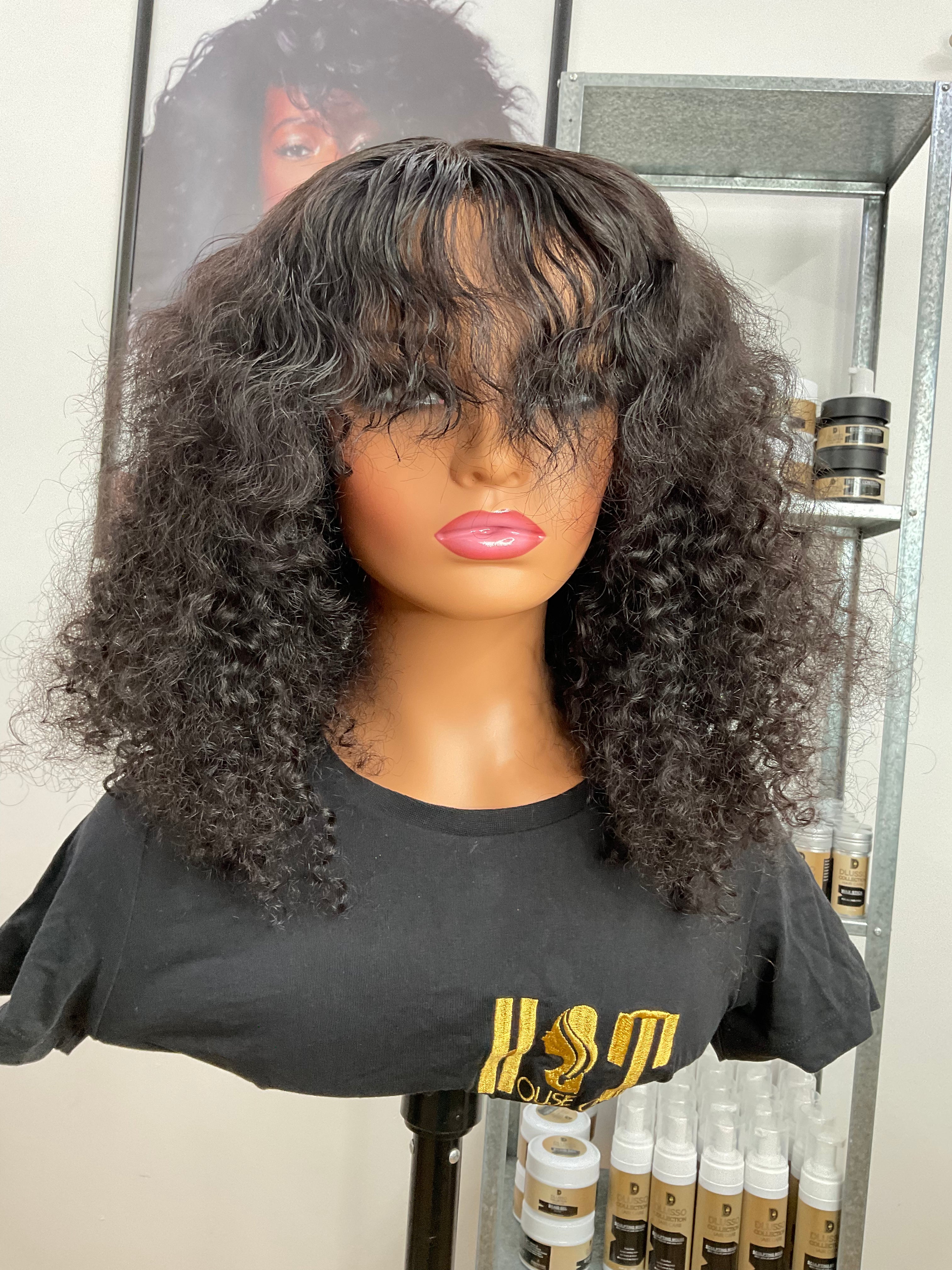 Queen 14-16" 5x5 FRINGE CLOSURE WIG
