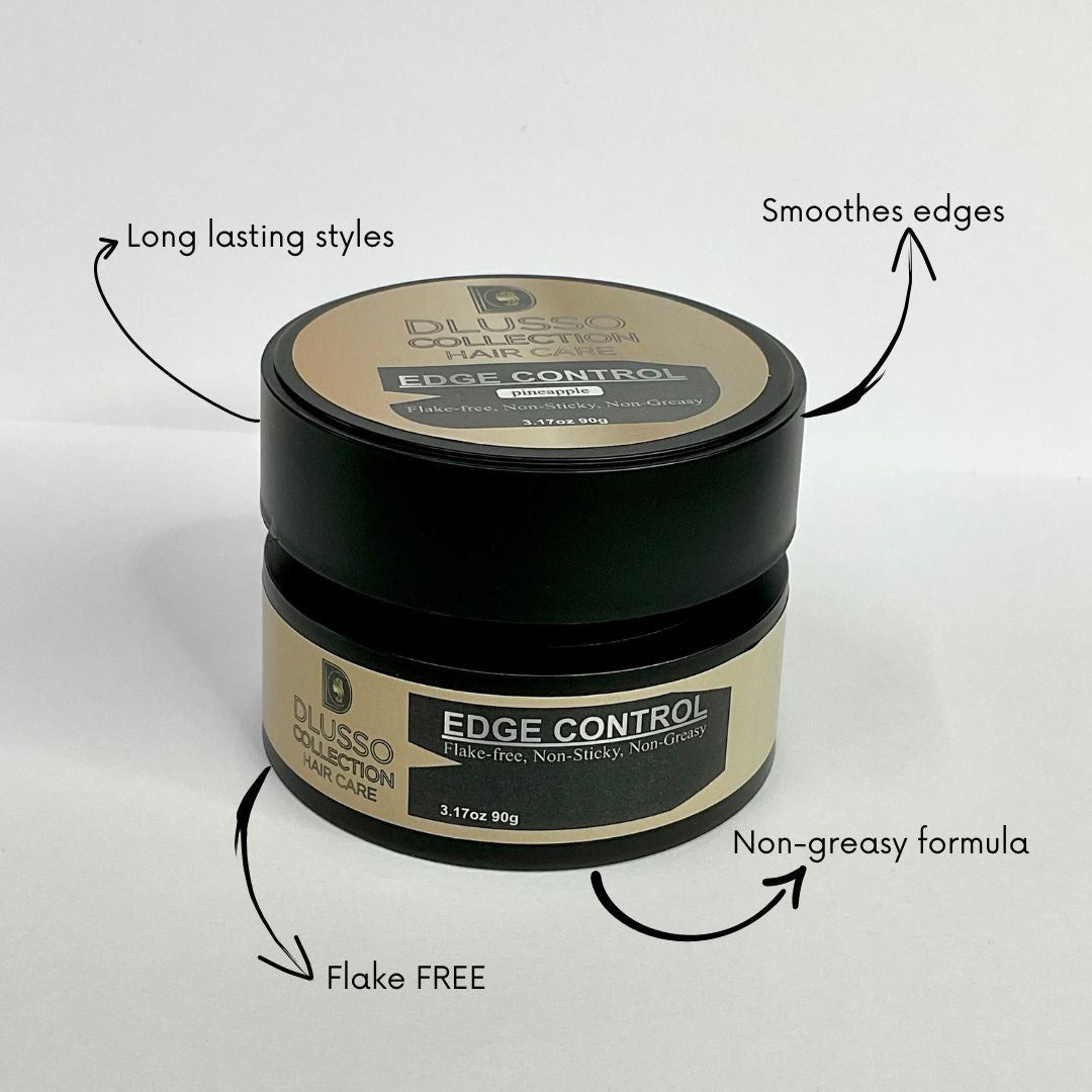 edge control 90 grams arrows pointing out pros of dlusso colection product by house of tinu