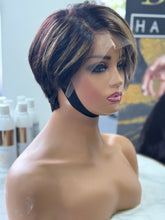 Load image into Gallery viewer, Tara Custom Colour &amp;Cut Pixie 13x4 Straight Wig
